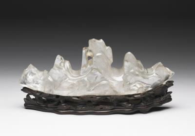 图片[2]-Rock crystal brush stand in the shape of a mountain, Ming dynasty (1368-1644)-China Archive